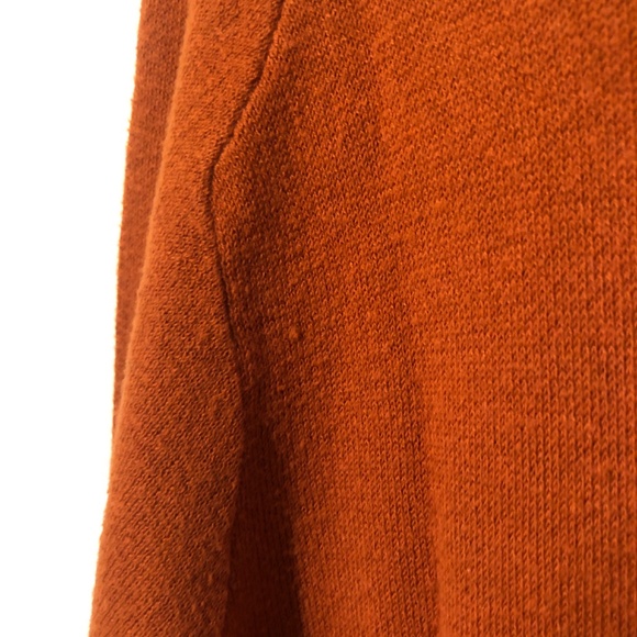 Maeve Anthropologie Midi Sweater Dress Womens Medium Orange Rust Tunic - Picture 10 of 10